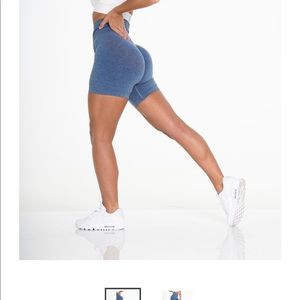 NVGTN slate blue & forest green pro shorts size M